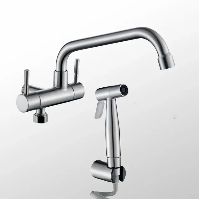 Robinet d'eau froide simple à double poignée – vue 4