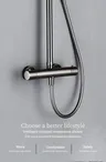 Pommeau de douche thermostatique en bronze à canon – vue 5