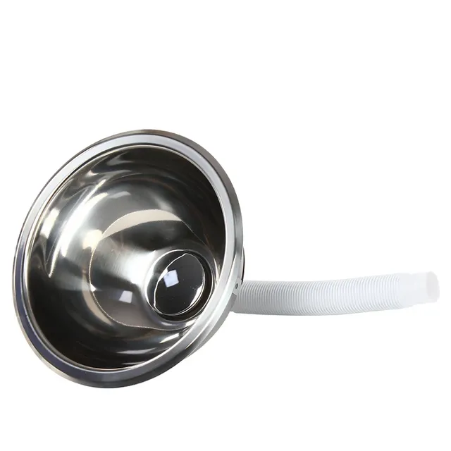 Évier rond inoxydable poli résistant corrosion compact…