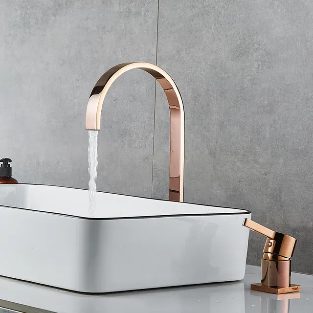 Robinet de lavabo salle de bains tuyau super long deux… – vue 2