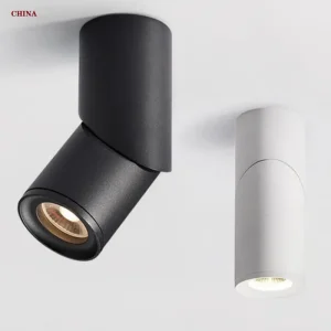 Downlights rotatifs à intensité variable LED 7W9W12W15W Spots de plafond à LED COB AC110-220V applique murale à LED Éclairage intérieur blanc froid chaud