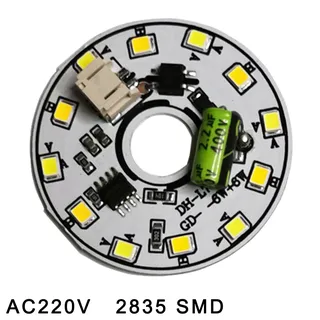 Puce d'ampoule LED 3W 6W 12W 18W AC 220V 240V IC intelligent