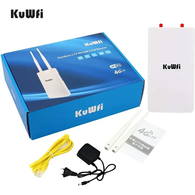 KuWFi étanche extérieur 300Mbps WiFi routeur CAT4 4G LTE… – vue 6