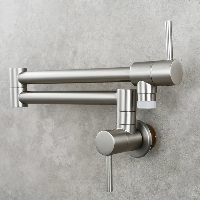 Robinet Mural Cuisine Articulé Bras Double Pivotant… – vue 4