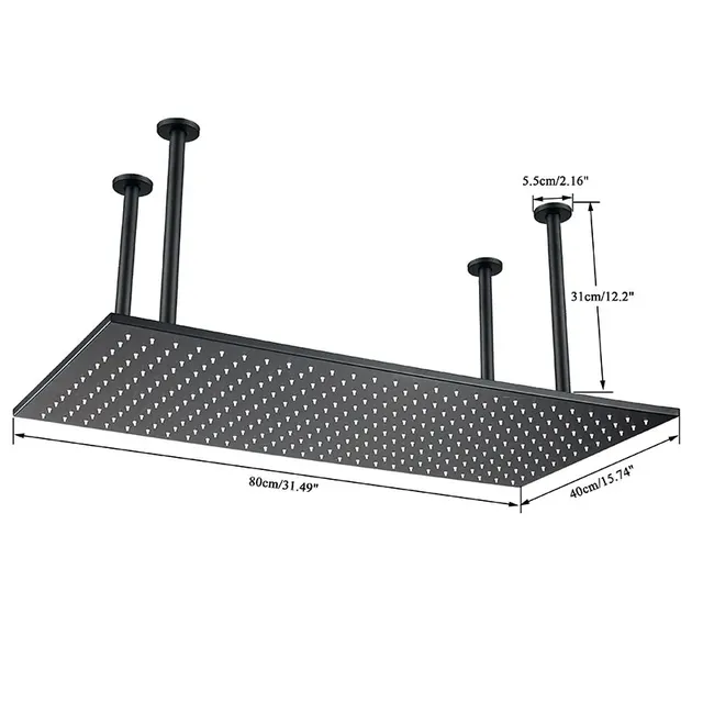 Pommeau de douche LED 40cm x 80cm – vue 2