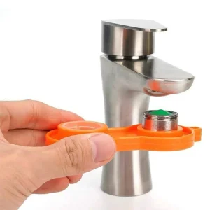 Clé de barboteur de robinet, aérateur de sortie d’eau, clé universelle, buse de robinet, filtre, outil de réparation, outil de démontage de remplacement Spanne Clé de barboteur de robinet, aérateur de sortie d’eau, clé universelle, buse de robinet, filtre, outil de réparation, outil de démontage de remplacement Spanne