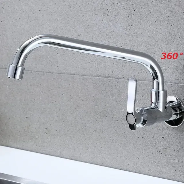 Robinet cuisine mural pivotant rotatif 360 degrés… – vue 6