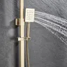 Pommeau de douche pluie et douchette à main en acier… – vue 4