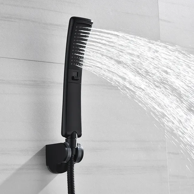 Pommeau de douche cascade noir – vue 2