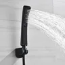 Pommeau de douche cascade noir – vue 2