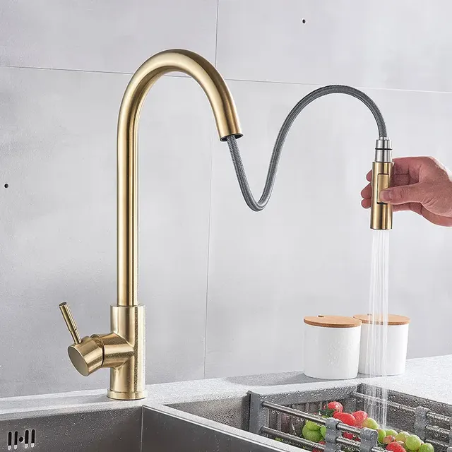 Robinet de cuisine noir – vue 5