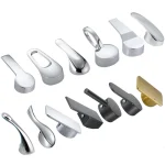 Poignée de commutation de douche chromée, 35mm, 40mm, pièces de réparation de bobine de robinet de centre commercial, accessoires de cuisine, chaud et froid