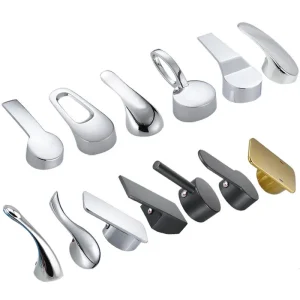 Poignée de commutation de douche chromée, 35mm, 40mm, pièces de réparation de bobine de robinet de centre commercial, accessoires de cuisine, chaud et froid Poignée de commutation de douche chromée, 35mm, 40mm, pièces de réparation de bobine de robinet de centre commercial, accessoires de cuisine, chaud et froid