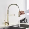Senlesen robinet de cuisine doré à ressort – vue 4