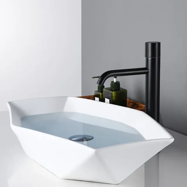 Bagnolux robinet de lavabo de salle de bains noir mat – vue 4