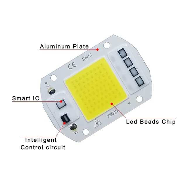 Puce LED COB lampe 10W 20W 30W 50W AC 220V 240V IP65 IC… – vue 5