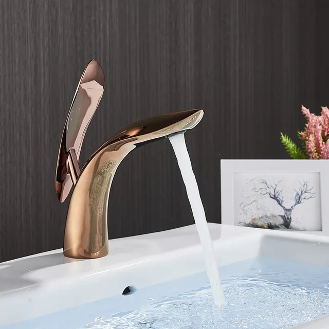 Mitigeur robinet vasque monotrou cascade bec ouvert aile… – vue 5
