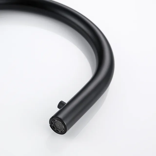 Robinet évier cuisine laiton noir mat extractible… – vue 3