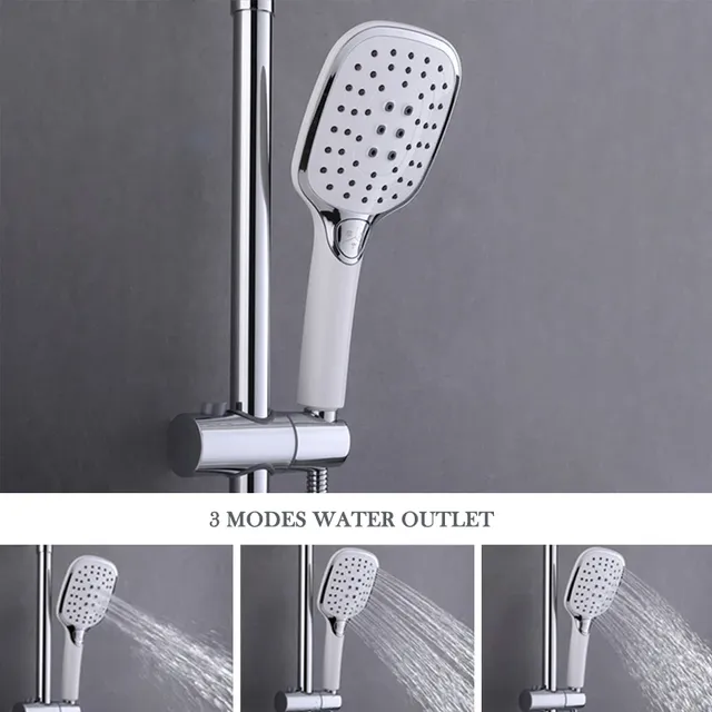 Pommeau de douche à main chromé poli – vue 2