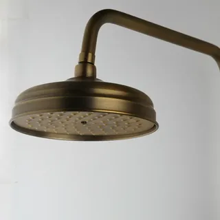 Pommeau de douche rond en laiton antique