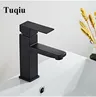 Mitigeur lavabo bain noir mat inox 304 monocommande bec… – vue 4