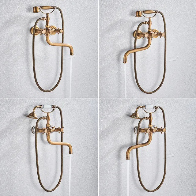 Baignoire en laiton antique dans le mur – vue 4