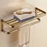 Ensemble accessoires salle bain laiton brossé bronze… – vue 2