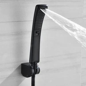 Pommeau de douche cascade noir, ensemble de pulvérisateur de pluie à haute pression, filtre à économie d&rsquo;eau, haute qualité, livraison gratuite