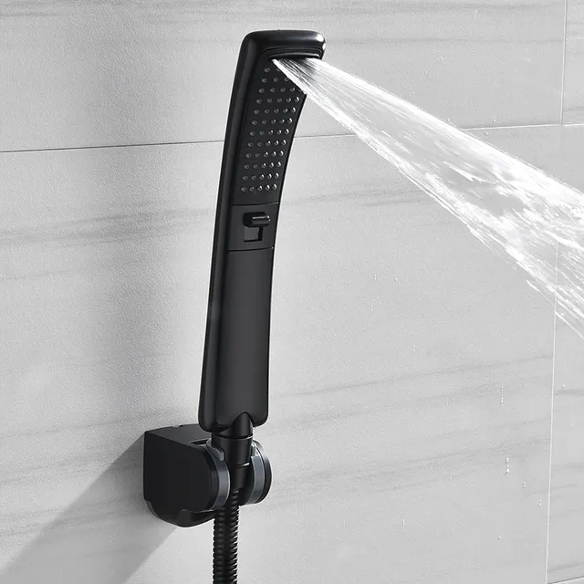 Pommeau de douche cascade noir