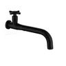 Robinet mural lavabo inox 304 brossée noir mat bec long… – vue 7
