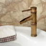 Robinet de lavabo en laiton Antique en forme de bambou… – vue 4