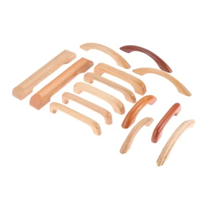 Poignée de porte en bois massif, 64/96/128mm, idéale pour placard de cuisine, commode, placard