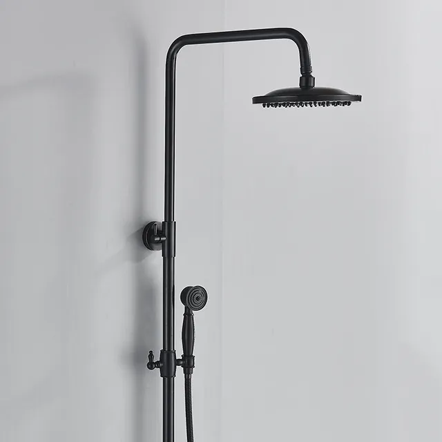 Robinet de baignoire de salle de bains sur pied noir de… – vue 2