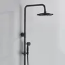 Robinet de baignoire de salle de bains sur pied noir de… – vue 2