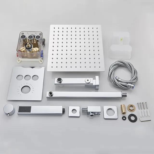 Ensemble de robinets de douche thermostatiques à montage… – vue 6