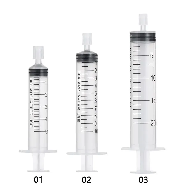 Seringues jetables graduées plastique transparent piston… – vue 6