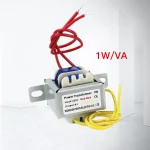 Transformateur de puissance 1W AC6V 12V 9V 12V 15V 24V transformador EI entrée à noyau de cuivre 220V 50 ~ 60Hz transformateur de puissance simple/double volts
