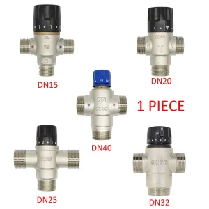 Mitigeur thermostatique de douche, code eau chaude 1/2 3/4 1 1-1/4 1-1/2 pouces pour robinet robinets de douche, cuisine baignoire bain