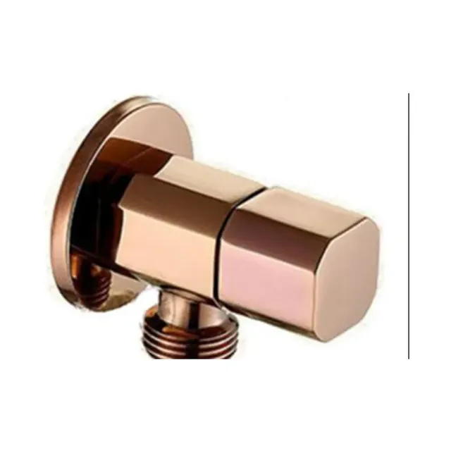 Vanne angle toilette laiton plaqué rose noir design… – vue 2