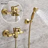 Ensemble de robinets de bain-douche en bambou