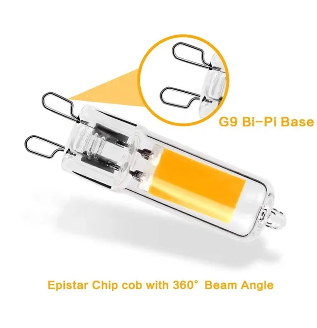 Ampoule LED G9 à intensité variable 6W 9W 12W AC110V 220V – vue 3