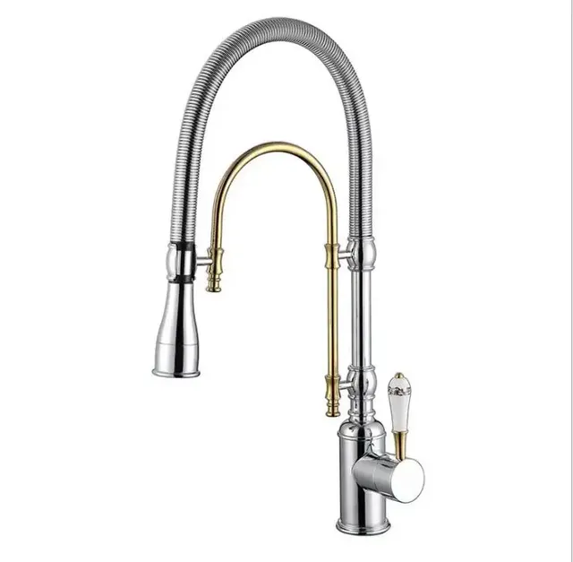Robinet de cuisine extractible à ressort multifonction à… – vue 4