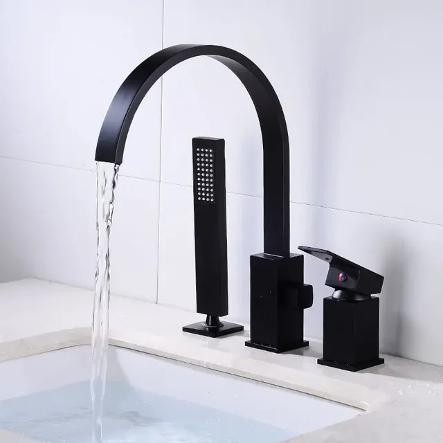 Robinet cascade de luxe avec pomme de douche – vue 6
