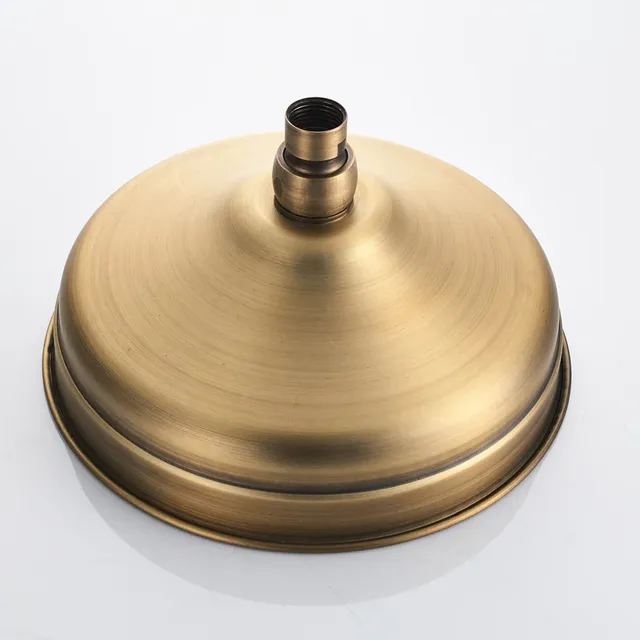 Pommeau de douche rond en laiton antique – vue 4