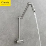 CistudBrass-Bras oscillants pliants, montage mural, cuisine uniquement, eau froide