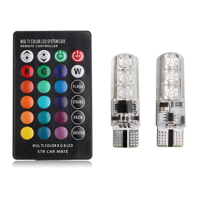 RGB T10 W5W Led 194 168 W5W 5050 SMD voiture dôme lampe… – vue 2