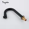 Bagnolux robinet vasque noir mat laiton massif col cygne… – vue 6