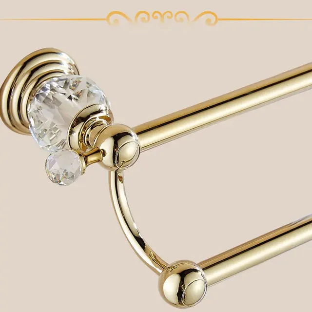 Ensemble d'accessoires de salle de bains en cristal et… – vue 5