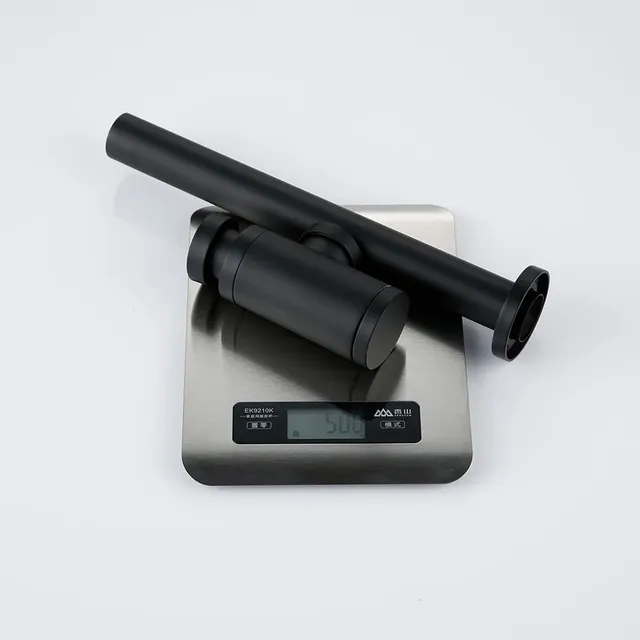 Siphon bouteille noir mat laiton design cylindrique… – vue 6