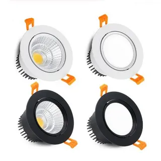 Rond Dimmable encastré LED Downlights 5W 7W 9W 12W 15W 18W COB LED…
